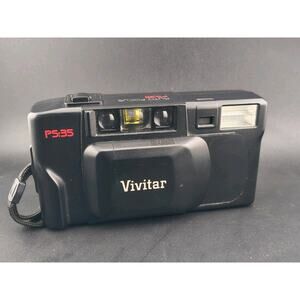 Vintage Vivitar PS:35 35mm Point & Shoot Film Camera - Auto Focus - Working